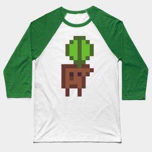 Pixel Stump Man Baseball T-Shirt